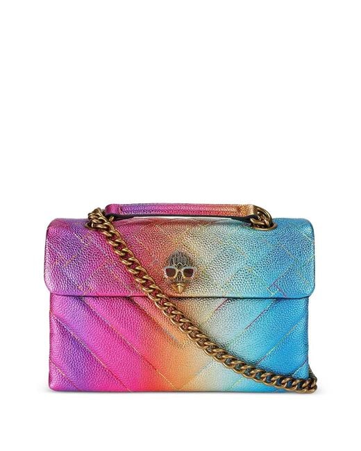 Kurt Geiger Purple Sac Porté Épaule À Chevrons