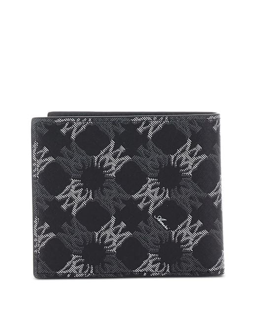 Amiri Black Logo-Plaque Bifold Wallet for men