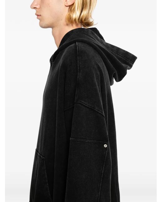 TEAM WANG design Black Reset Hoodie
