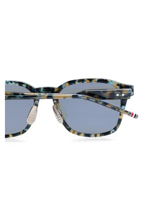 Thom Browne Gray Abstract-Pattern Sunglasses