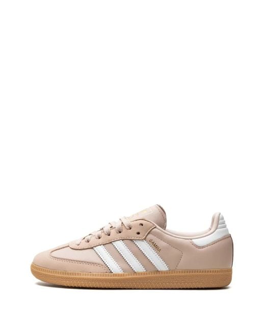 Adidas Pink Samba Og "Wonder Taupe" Low-Top Sneakers