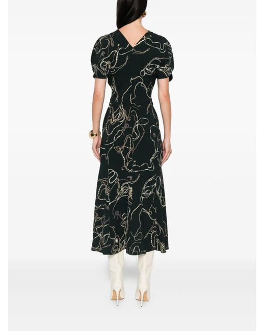 Victoria Beckham プリント ドレス Black