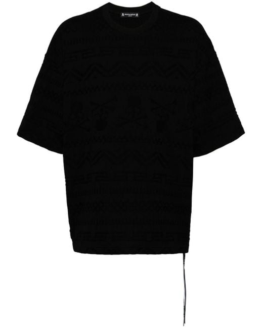 Mastermind Japan T-Shirt mit Jacquard-Logo in Black für Herren