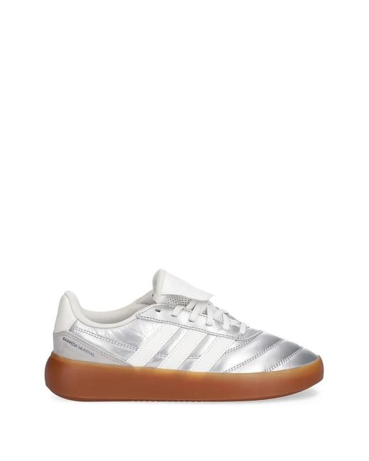 Adidas White Barreda Mundial Three-Stripes Padded Sneakers