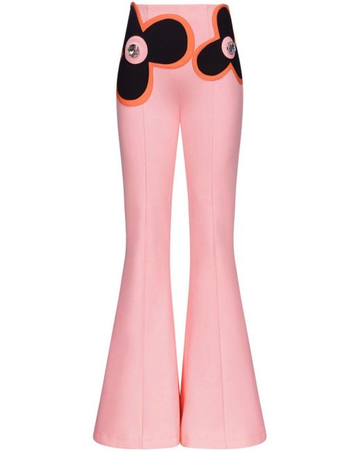 Pantalones con diseño colour block Area de color Pink