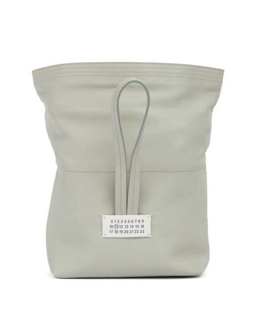Maison Margiela White Paper Leather Clutch Bag