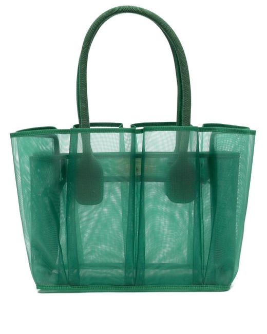 La Milanesa Green Medium Manhattan Tote Bag