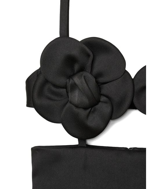 Marc Jacobs Black Daisy-Appliqué Mini Dress