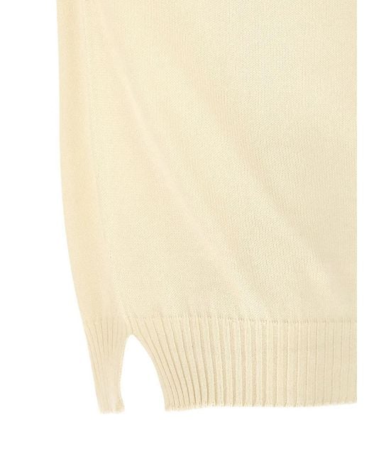 Ma'ry'ya White Short-Sleeved Sweater for men