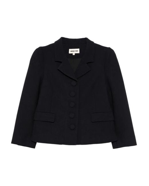 ShuShu/Tong Black Wool Blazer