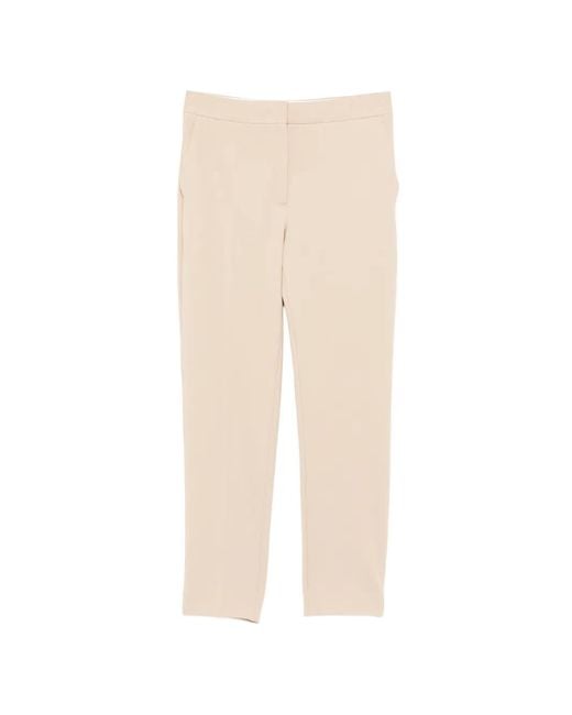 Max Mara White Pegno Cropped Trousers