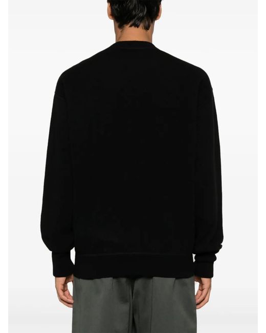 Jil Sander Black Cashmere Sweater for men