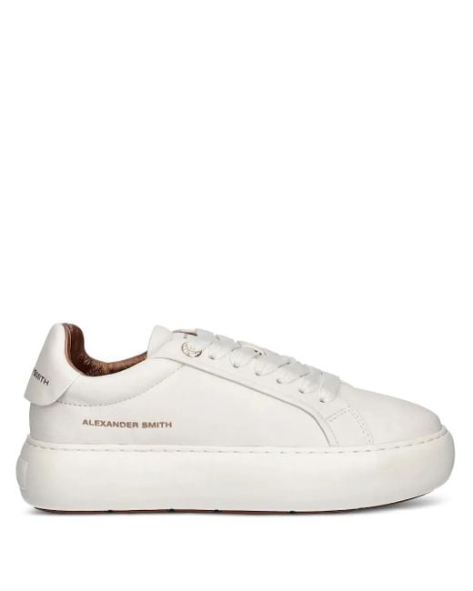 Alexander Smith White Sneakers mit dicker Sohle