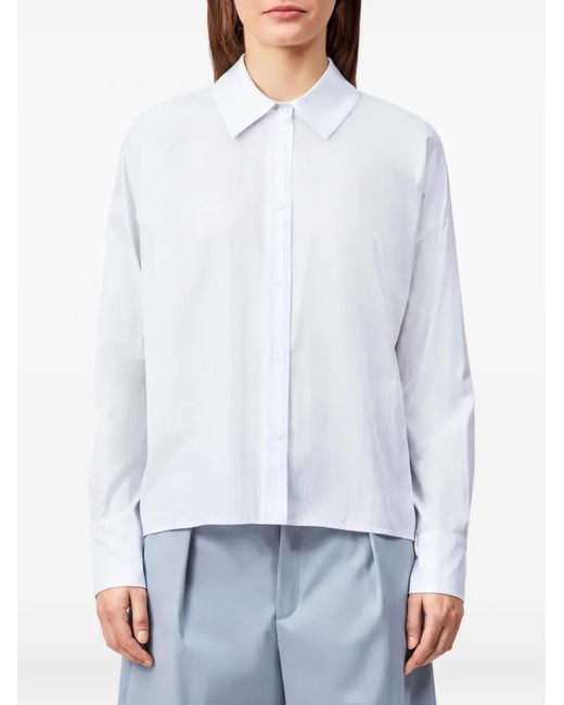 Drykorn White Cloelia Long-Sleeve Shirt