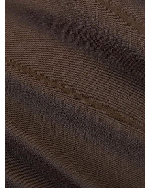 Sporty & Rich Brown Carla Logo-Print Swimsuit