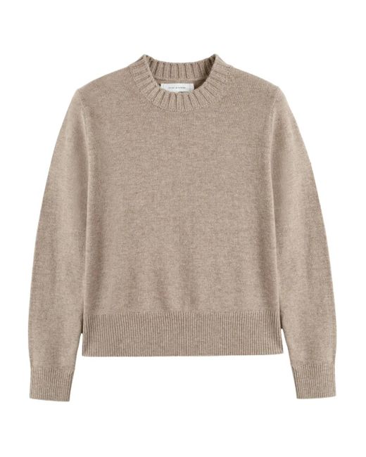 Chinti & Parker Natural Round-Neck Sweater