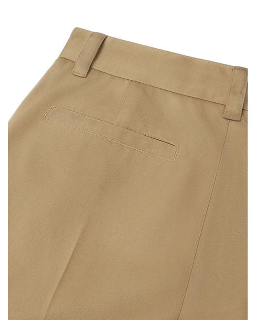 Versace Natural Logo-Embroidered Cargo Trousers for men