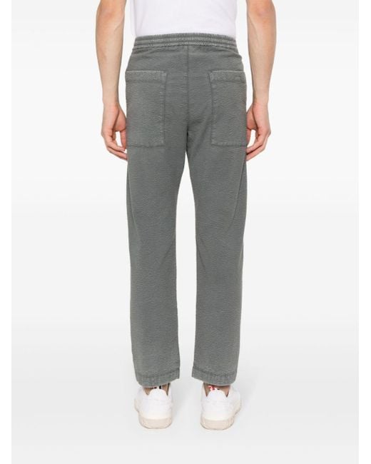 Pantalones rectos con acabado texturizado Barena de hombre de color Gray