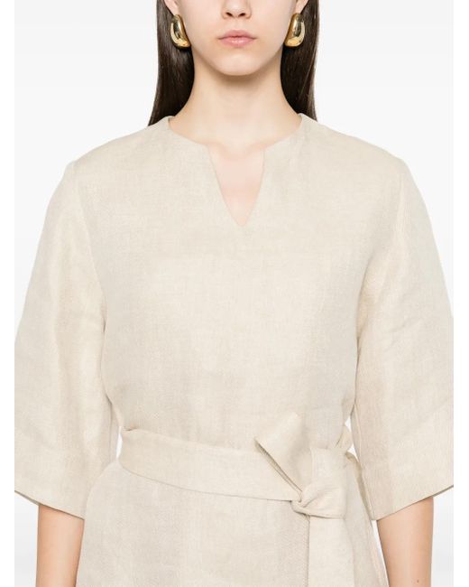 P.A.R.O.S.H. Natural Betulla Mini Dress