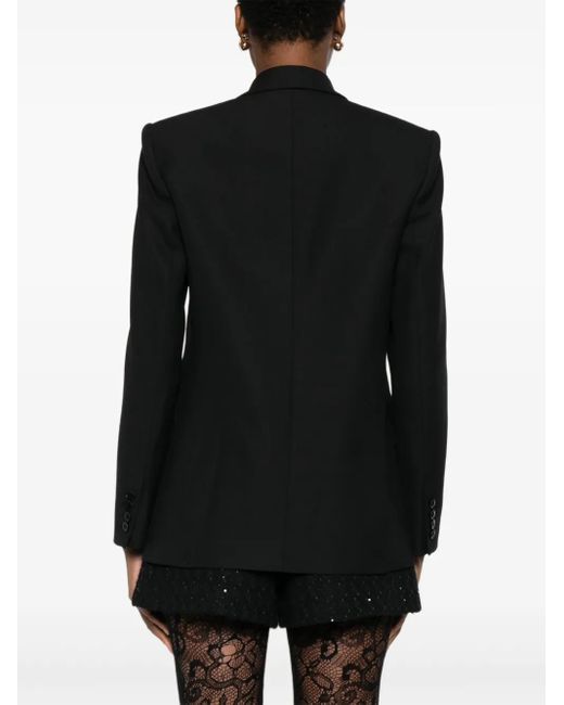 Maje Black Double-Breasted Blazer