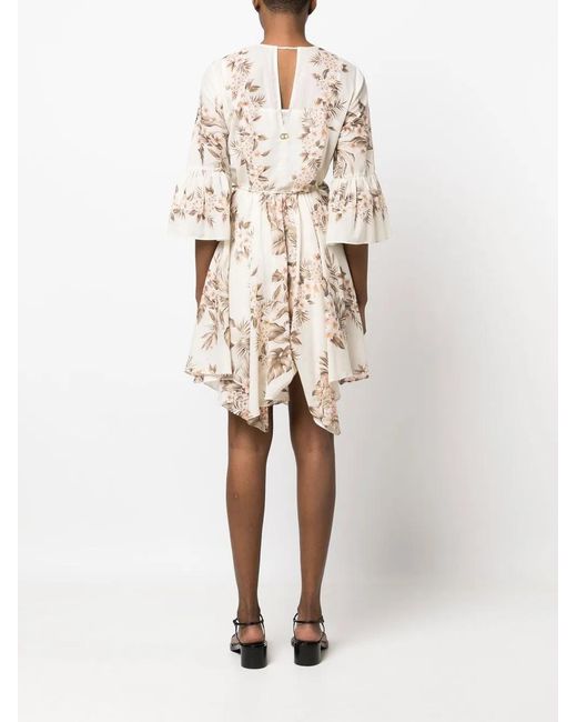Twinset Natural Kleid Mini Dress