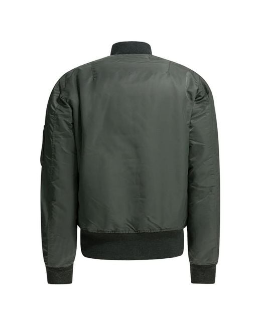 Buzz Rickson's Green Zip-Fastening Bomber Jacket for men