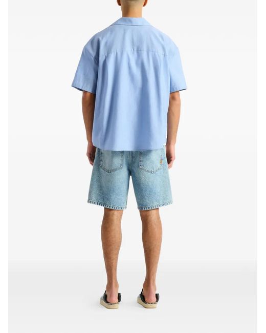 Balmain Blue Vintage Shirt for men
