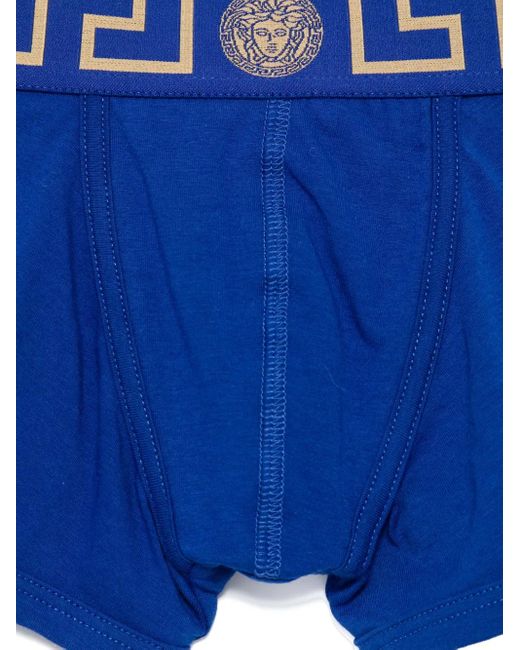 Versace Blue Cotton-Jersey Boxers for men