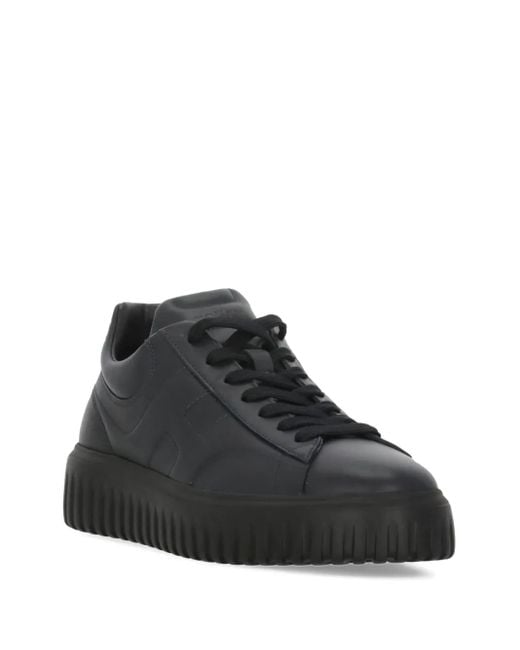 Hogan Black Quilted Sneakers for men