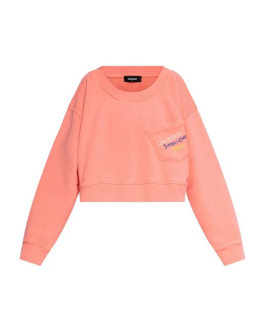 DSquared² Summer Lovers Sweater in het Pink
