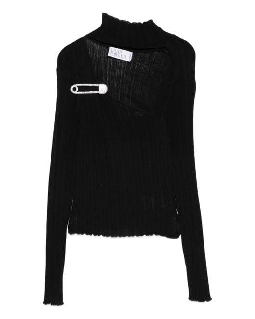 GIUSEPPE DI MORABITO セーフティピン セーター Black