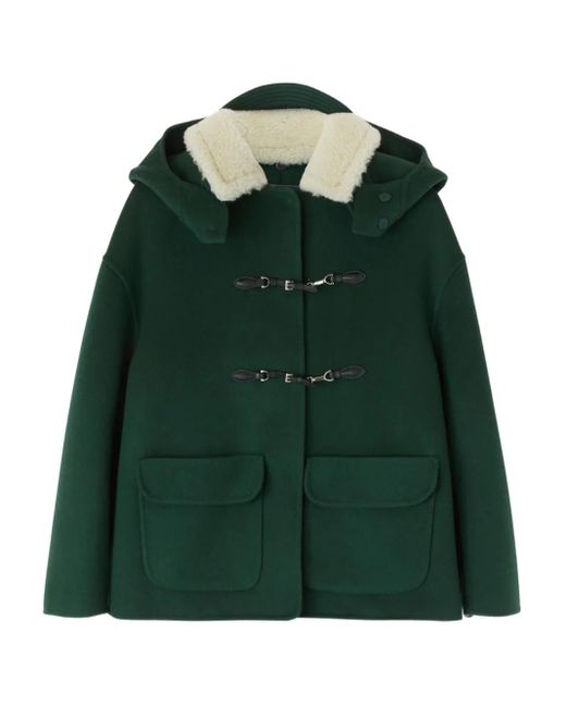 Cappotto Con Cappuccio di Ermanno Scervino in Green