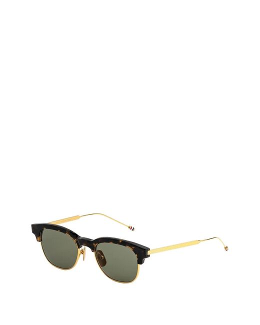 Thom Browne Green Tortoiseshell-Pattern Sunglasses