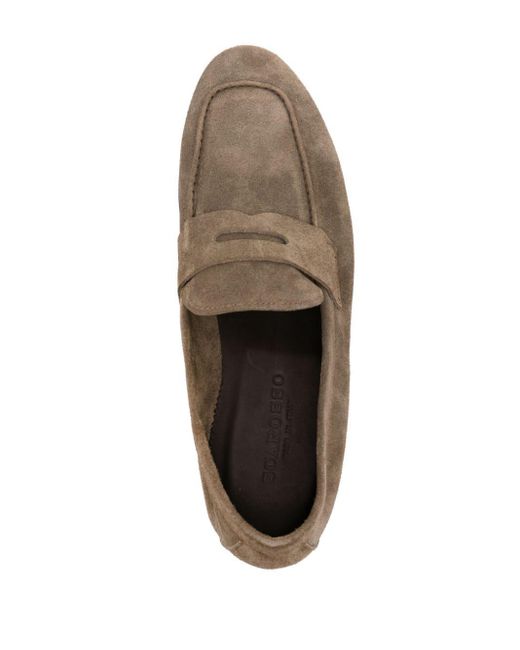 Scarosso Brown Gregory Suede Loafers for men