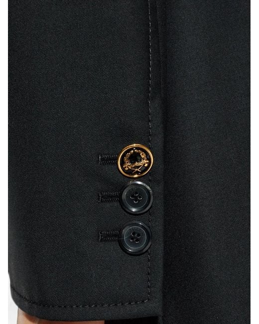 Moschino Black Single-Breasted Blazer