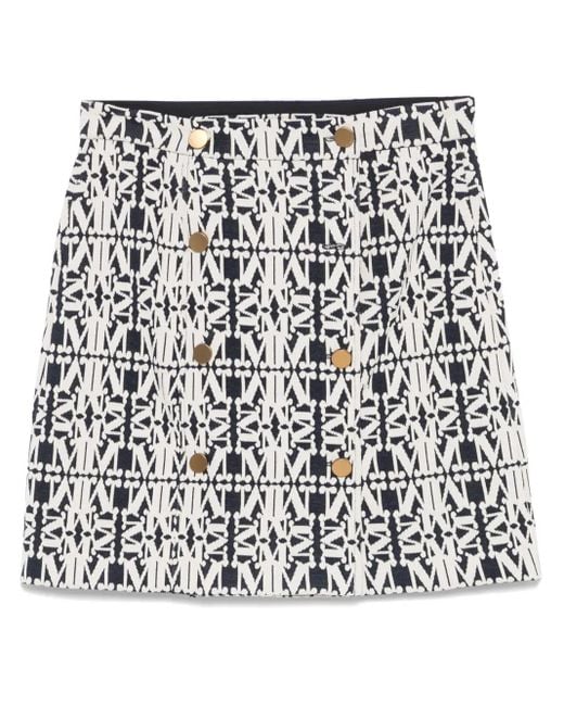 Max Mara Black Rock Mini Skirt