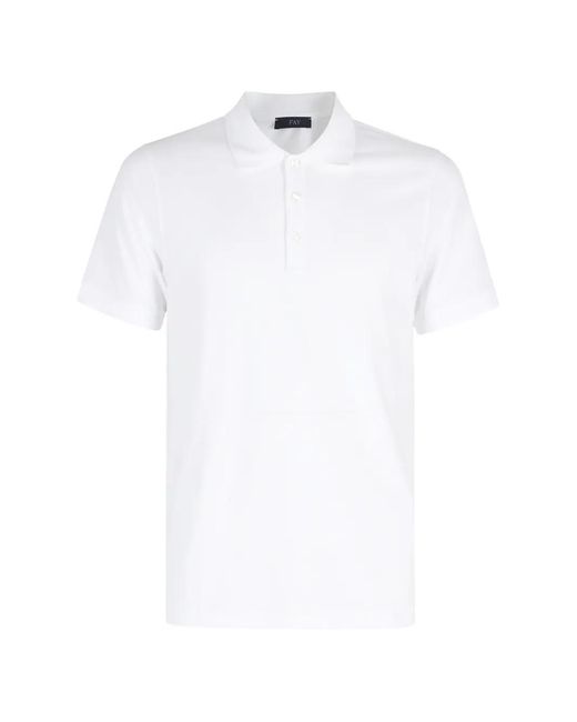 Fay Poloshirt in het White voor heren