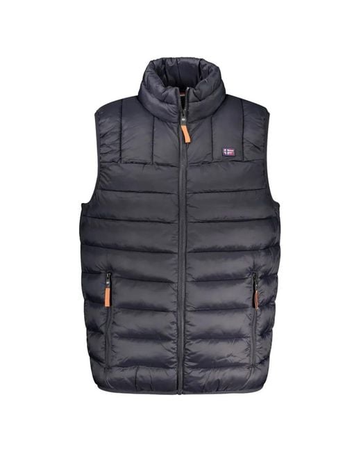 Norway 1963 Blue Logo-Detail Padded Gilet for men
