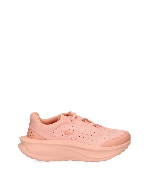 Lacoste Pink Neo Run Perforated Sneakers