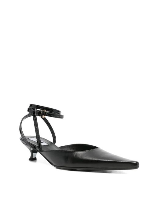Moschino Black 40Mm Pointed-Toe Pumps