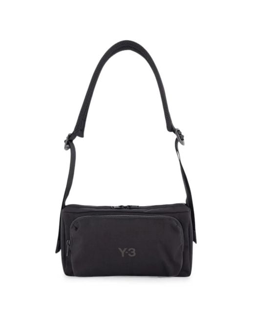Y-3 White Logo-Print Crossbody Bag