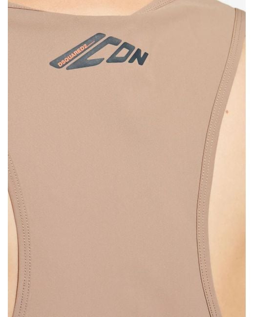 DSquared² Natural Racerback Tank Top for men