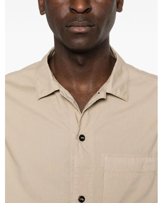 Stone Island Natural Pocket Button Shirt for men
