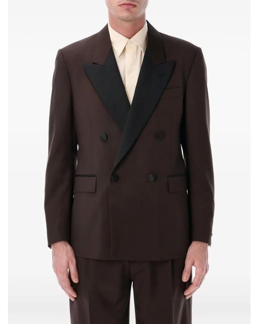 Chaqueta Con Doble Botonadura Lardini de hombre de color Black