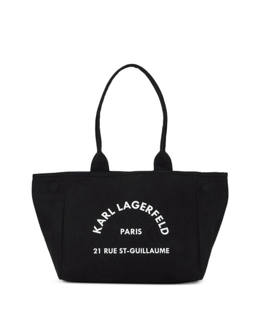 Karl Lagerfeld Black Rue St-Guillaume Tote Bag