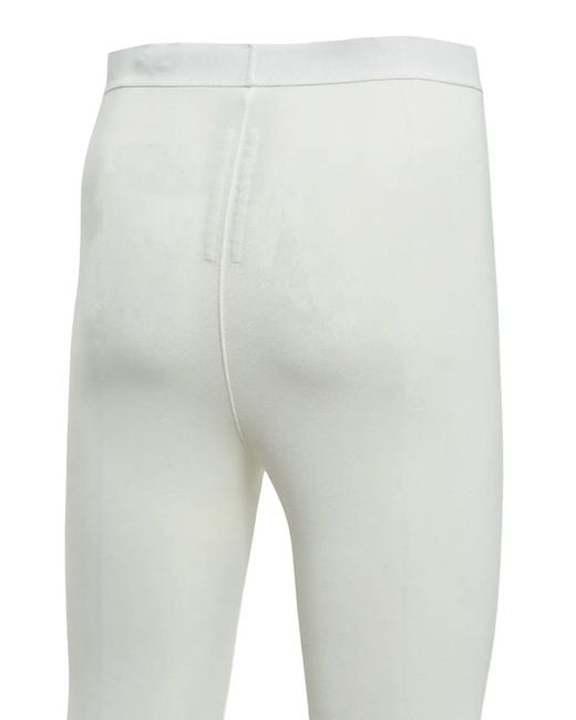 Rick Owens Gray Pentagram-Detail Thermal Leggings for men
