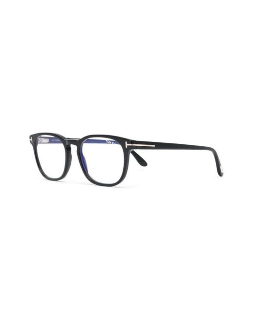 Tom Ford Blue T-Logo Square-Frame Glasses