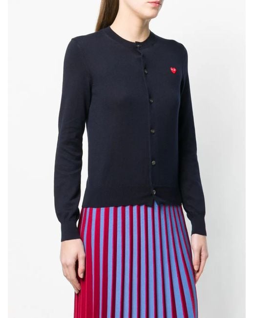 COMME DES GARÇONS PLAY Blue Basic Cardigan
