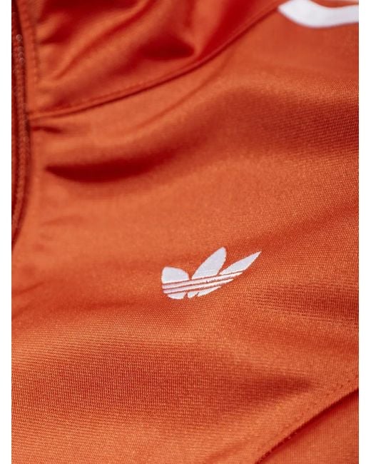 Adidas Orange Firebird Corset-Fit Performance Track Jacket