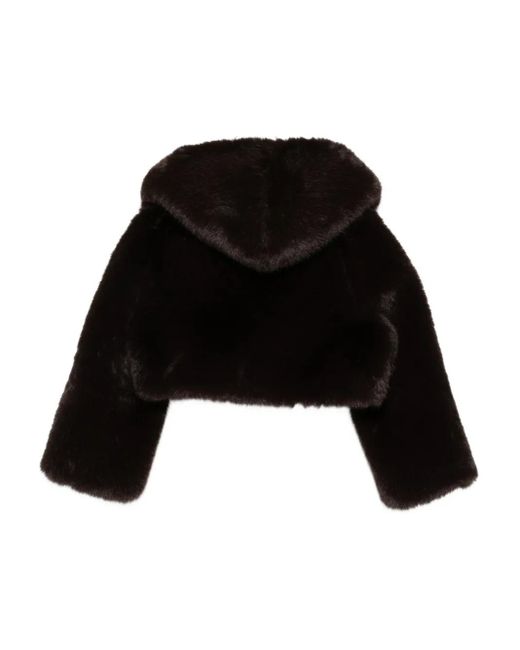 GIUSEPPE DI MORABITO Black Hooded Cropped Jacket